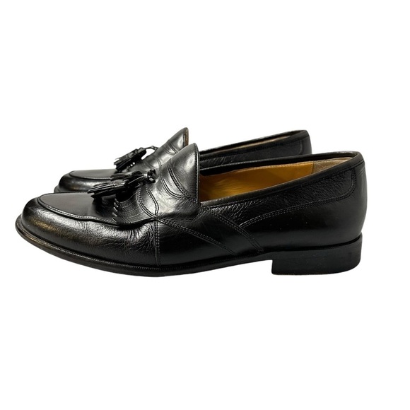 Johnston & Murphy Men’s Leather Loafer Black Tassel Dress Shoes Size 9M‎ - Picture 4 of 11